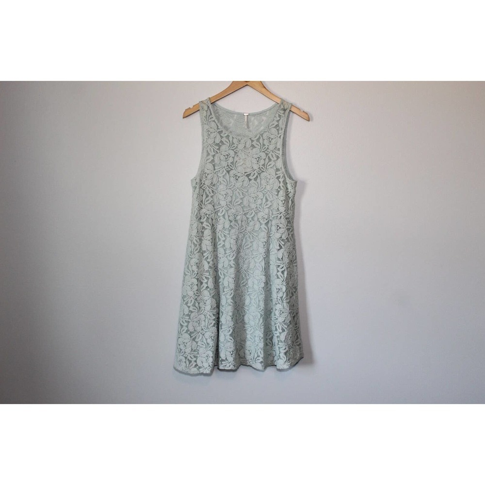 NWT Free People Miles of Lace Dress Sky Blue Women's Size Small H14120 - Picture 2 of 13
